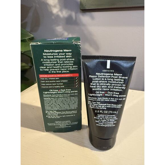 Neutrogena Men’s Razor Defense Post Shave Lotion Discontinued Rare New - Picture 2 of 6